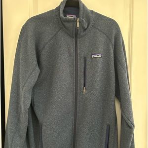 Patagonia navy blue fleece jacket, worn once.
